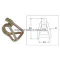 35mm X 3000kg Wire Hook W/Keeper / Metal Hardware for Ratchet Tie Down